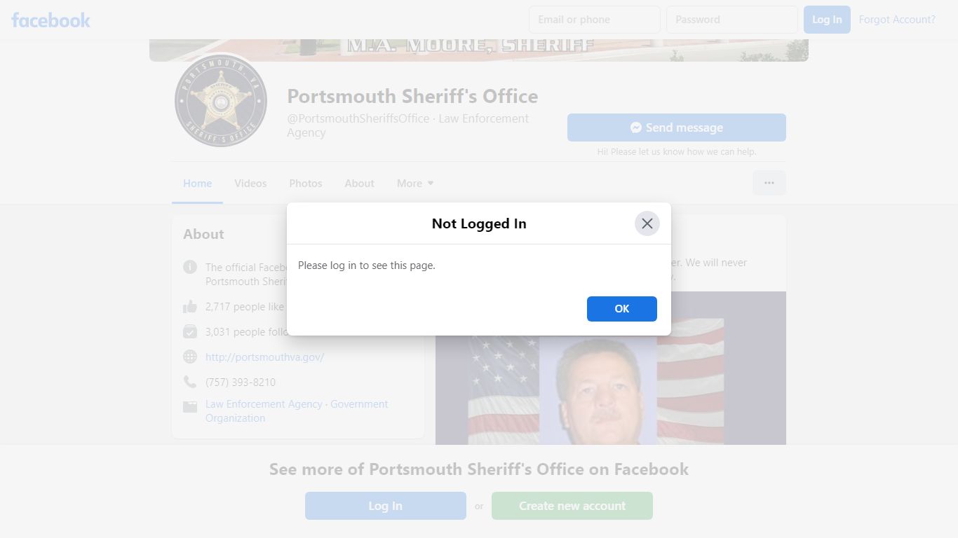 Portsmouth Sheriff's Office - Home - facebook.com